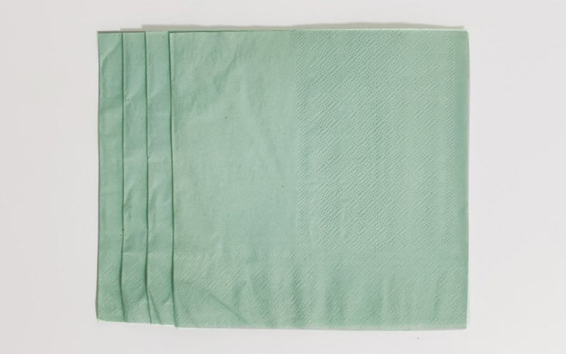 Sage green micropoint paper napkin