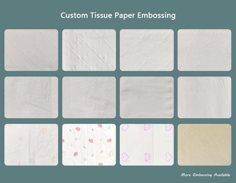 custom facial tissue embossing