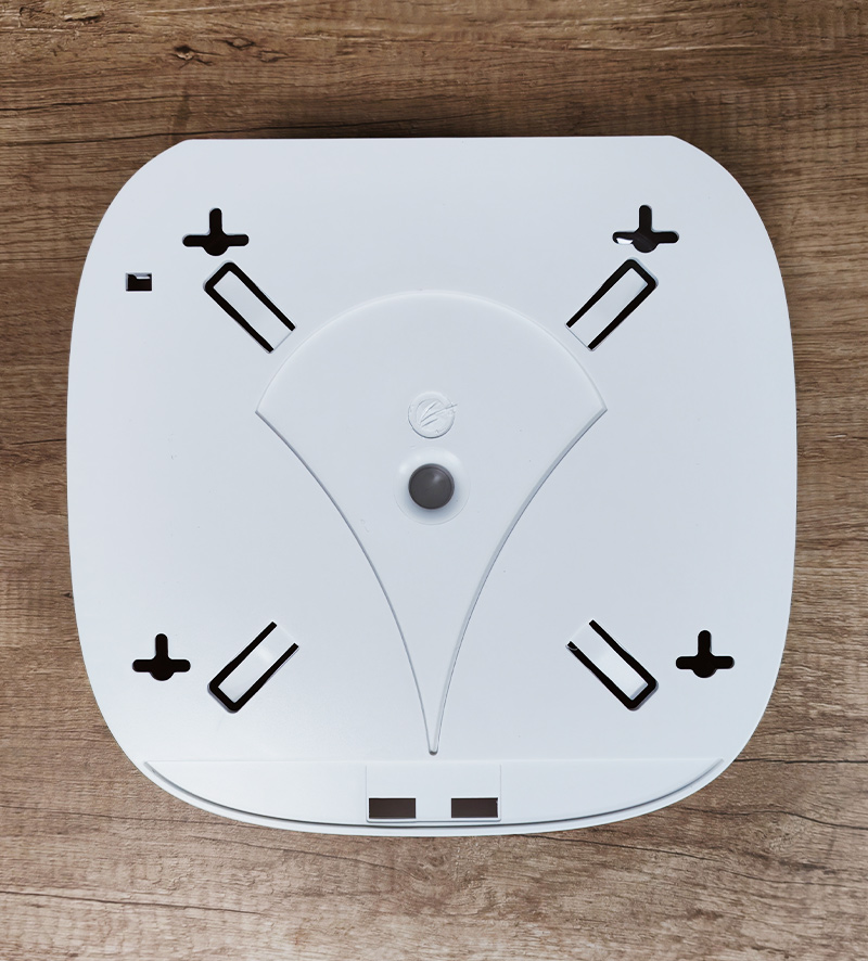 back view of industrial toilet paper dispenser