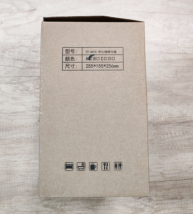 packaging of jumbo roll toilet paper dispenser